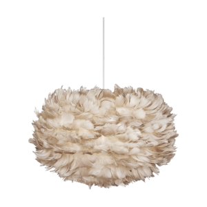 Eos Medium hanglamp light brown - met koordset wit - Ø 45 cm Bruin