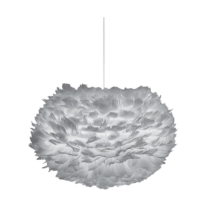 Eos Medium hanglamp light grey - met koordset wit - Ø 45 cm Grijs