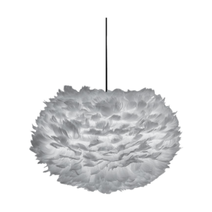 Eos Medium hanglamp light grey - met koordset zwart - Ø 45 cm Grijs