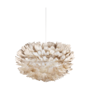 Eos Mini hanglamp light brown - met koordset wit - Ø 35 cm Bruin