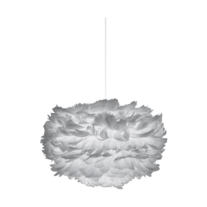 Eos Mini hanglamp light grey - met koordset wit - Ø 35 cm Grijs