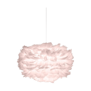 Eos Mini hanglamp light rose - met koordset wit - Ø 35 cm Roze
