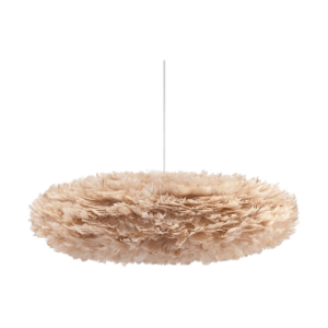 Eos Esther Large hanglamp light brown - met koordset wit - Ø 75 cm Bruin