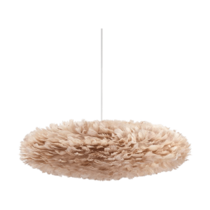 Eos Esther Medium hanglamp light brown - met koordset wit - Ø 60 cm Bruin