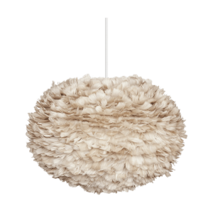 Eos Large hanglamp light brown - met koordset wit - Ø 65 cm Bruin