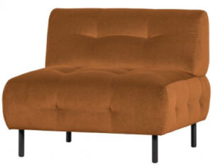 woood fauteuil lloyd oranje brin