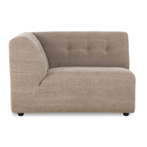 hkliving hoekelement vint taupe linen blend