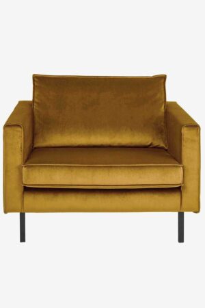 Sissy-Boy Amsterdam velvet loveseat oker