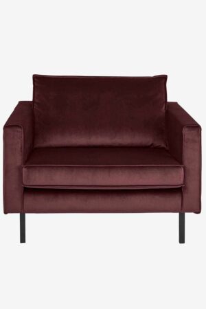 Sissy-Boy Amsterdam velvet loveseat rood