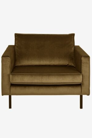 Sissy-Boy Amsterdam velvet loveseat brons
