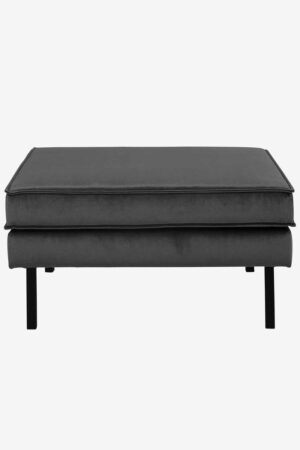 Sissy-Boy Amsterdam velvet hocker antraciet