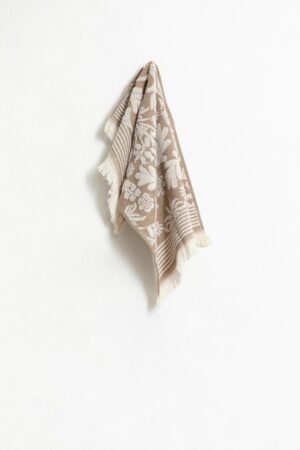 Sissy-Boy Gastendoek lichtbruin met bloemprint
