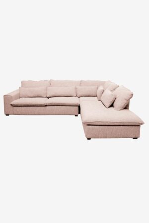 Sissy-Boy Baron bank 3.5-zits lounge rechts roze/karamel melee