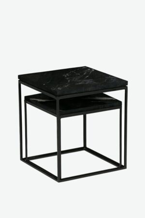 BePureHome BePureHome set van 2 bijzettafels marmer melow