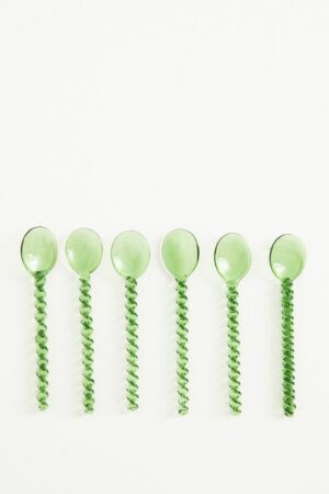 Sissy-Boy Groene glazen lepel twisted