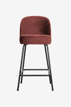 BePureHome BePureHome Vogue barkruk fluweel bruin