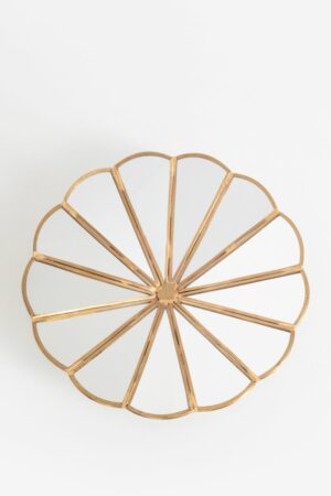 Sissy-Boy Scalloped facet mirror brass