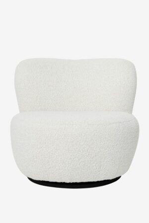 Sissy-Boy Ecru boucle draaifauteuil Anne