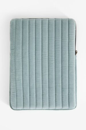 Sissy-Boy Lichtblauwe velvet laptop sleeve 15 inch