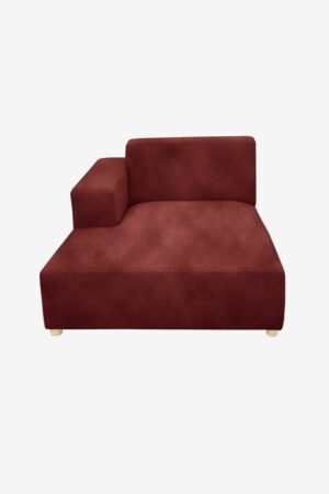 Sissy-Boy Earl velvet chaise longue links wine red