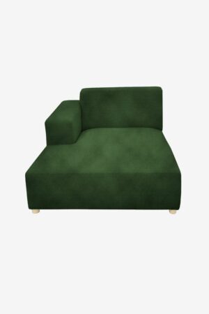 Sissy-Boy Earl velvet chaise longue links green forest