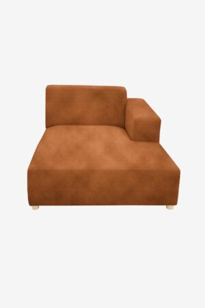 Sissy-Boy Earl velvet chaise longue rechts roest