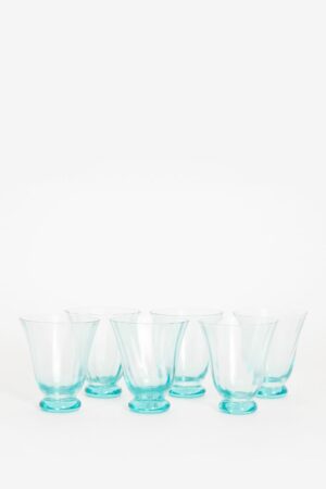 Sissy-Boy Lichtblauwe waterglazen op voet