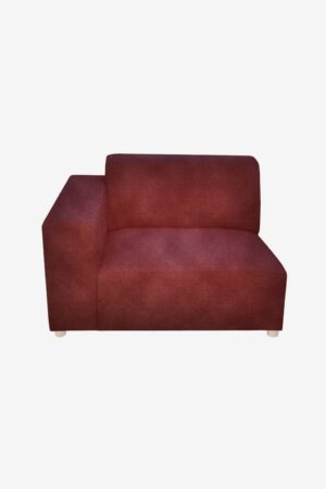Sissy-Boy Earl velvet 1.5-zits bank arm links wine red