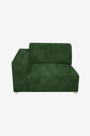Sissy-Boy Earl velvet 1.5-zits bank arm links green forest