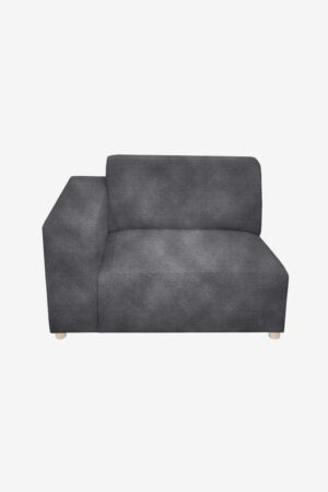 Sissy-Boy Earl velvet 1.5-zits bank arm links mid grey