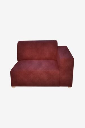 Sissy-Boy Earl velvet 1.5-zits bank arm rechts wine red