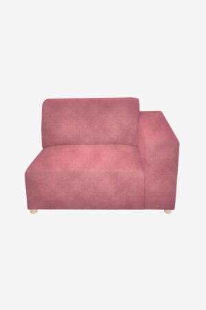 Sissy-Boy Earl velvet 1.5-zits bank arm rechts pink