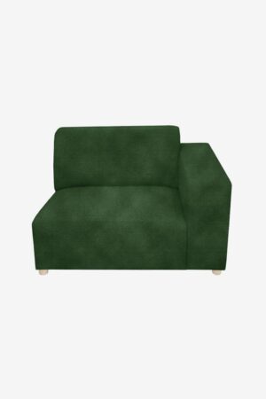 Sissy-Boy Earl velvet 1.5-zits bank arm rechts green forest