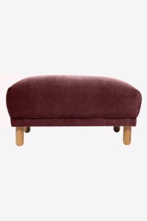 Sissy-Boy Sir velvet hocker wine red