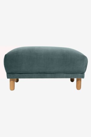 Sissy-Boy Sir velvet hocker grijs blauw