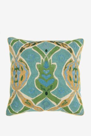 Sissy-Boy Groen geweven kussen met print