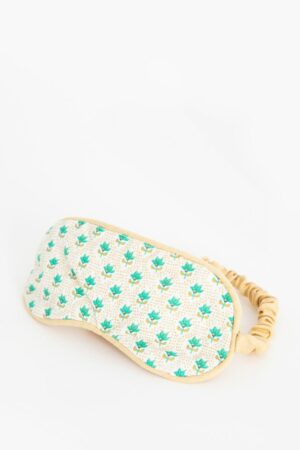 Sissy-Boy Wit slaapmasker met bloemenprint
