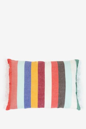 Sissy-Boy Multicolor sierkussen met strepen en fringes