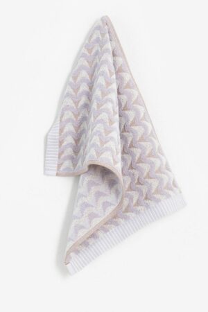 Sissy-Boy Lila gastendoekje met wavy print