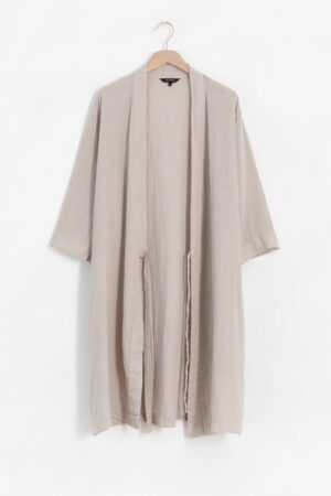 Sissy-Boy Beige linnen ochtendjas