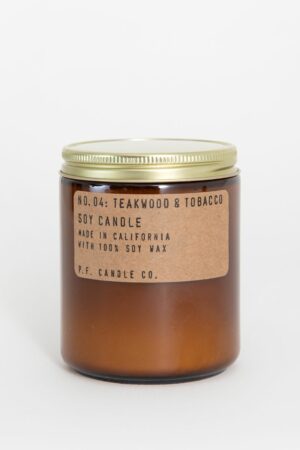pf and candle P.F. Candle Teakwood&Tobacco geurkaars