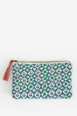 Sissy-Boy Blauw etui met klavertjes print
