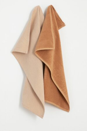 Sissy-Boy Bruine handdoek en theedoek terry