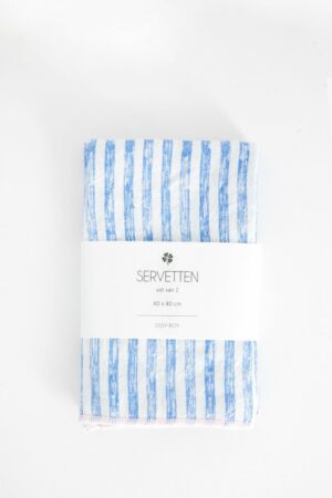 Sissy-Boy Set van 2 blauwe servetten