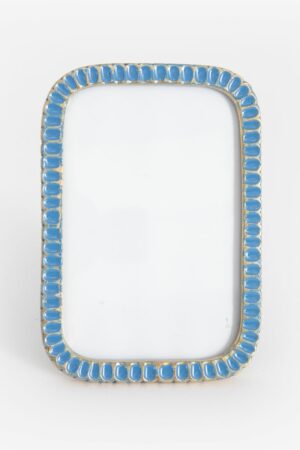 Sissy-Boy Blauwe scalloped enamel fotolijst