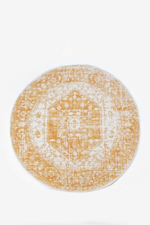 Sissy-Boy Oranje jacquard geweven vloerkleed