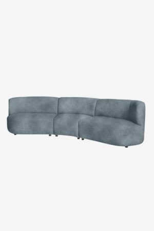 Sissy-Boy Empress velvet 3,5-zits bank mid grey