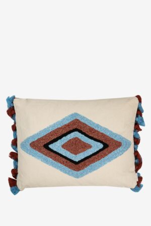 Sissy-Boy Beige kussen met geometrisch dessin