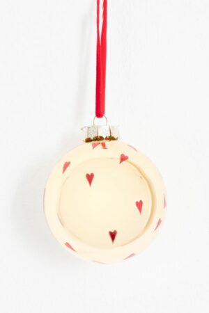 Sissy-Boy Kerstbal goudkleurig met hartjes