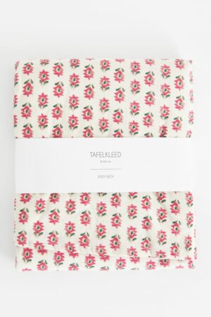Sissy-Boy Rond wit tafelkleed met bloemenprintØ200 cm
